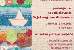 Mjesec rujan u znaku Alzheimerove bolesti – obilježavanje u Klinici Vrapče 23. rujna