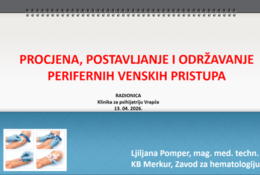 Održana stručna radionica: Procjena, postavljanje i održavanje venskog pristupa